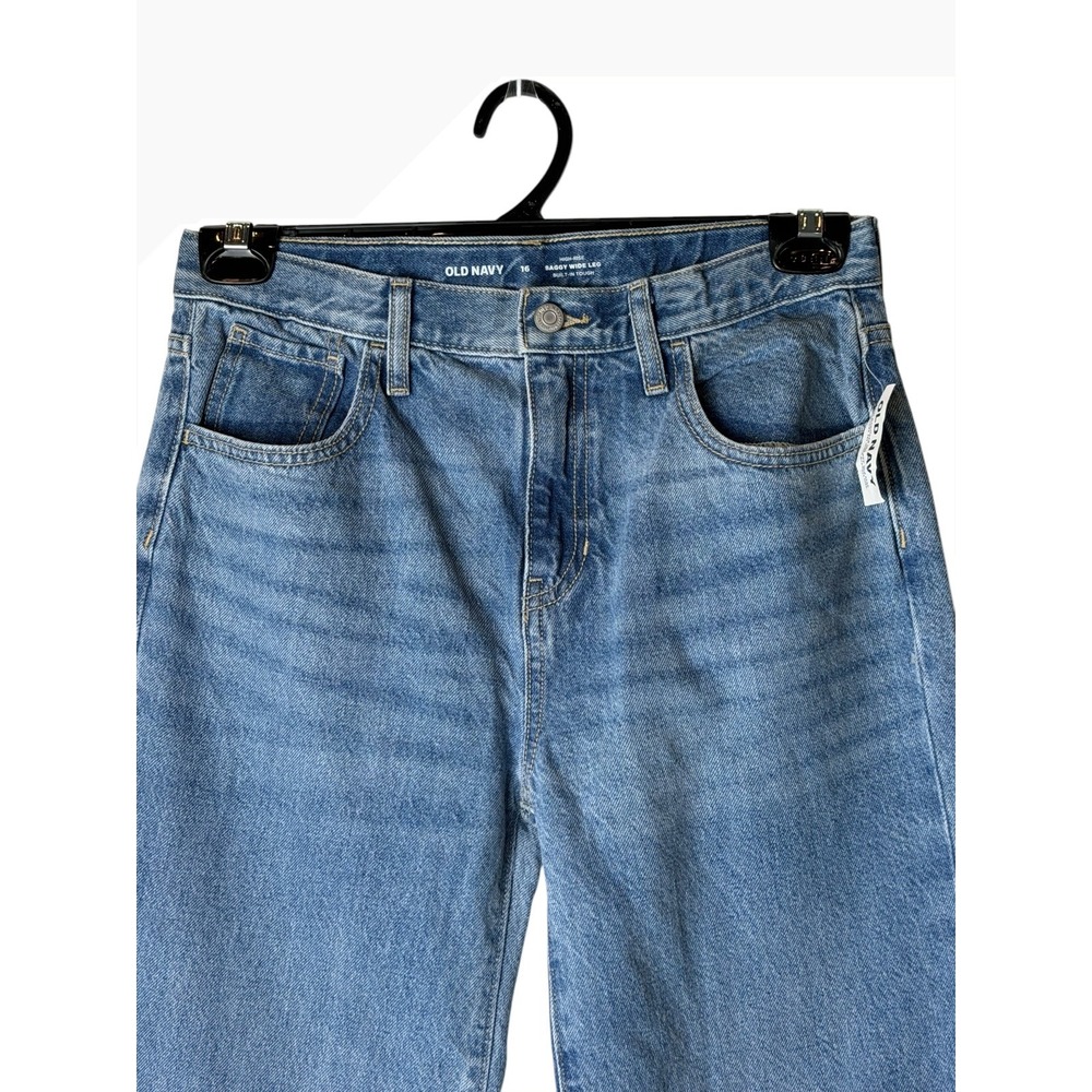 Old Navy Light Blue Wide Leg Jeans - Picture 4 of 11